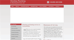 Desktop Screenshot of hinckleyplumbing.co.uk