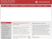 Tablet Screenshot of hinckleyplumbing.co.uk